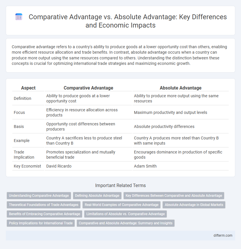 Comparative Advantage vs. Absolute Advantage: Key Differences and Economic Impacts