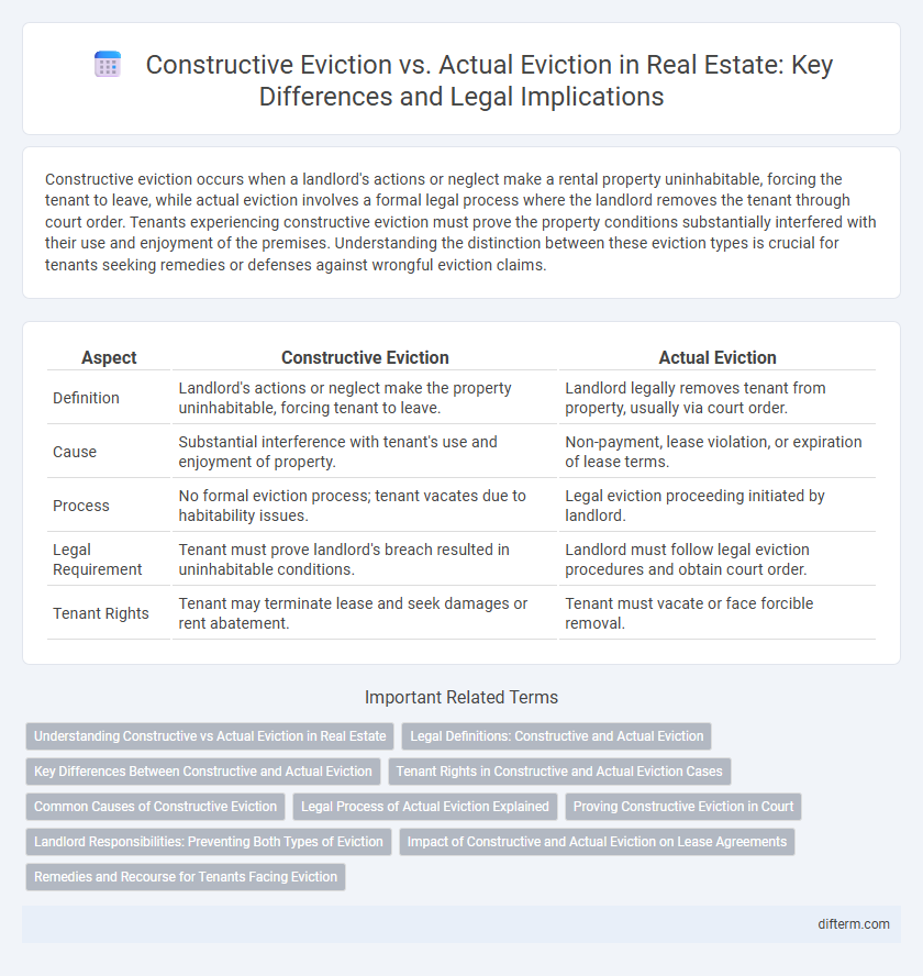Constructive Eviction vs. Actual Eviction in Real Estate: Key Differences and Legal Implications