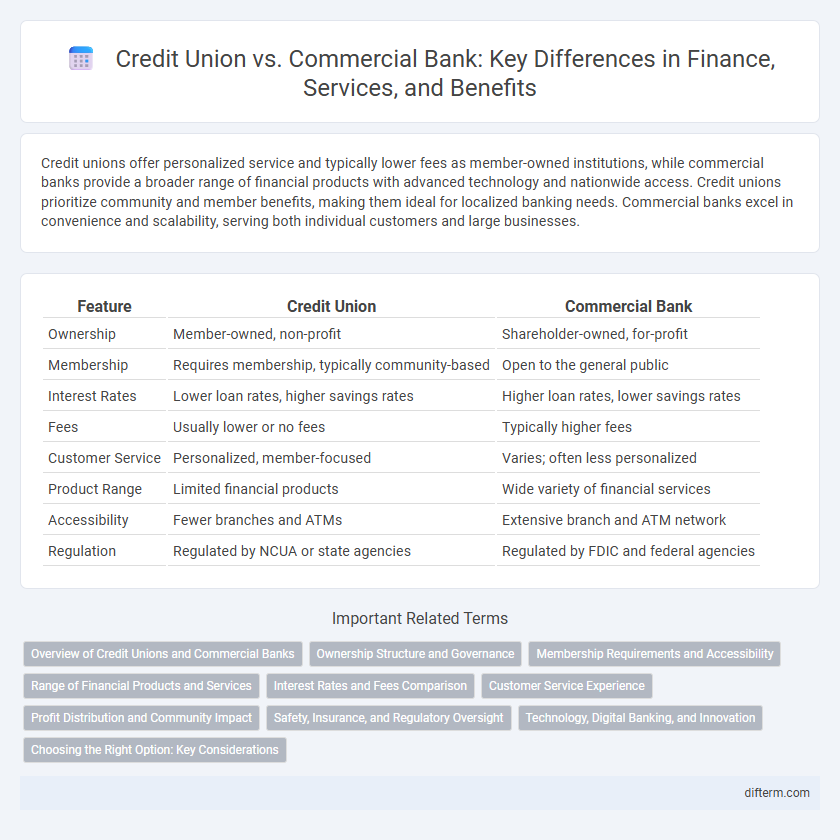 Credit Union vs. Commercial Bank: Key Differences in Finance, Services, and Benefits