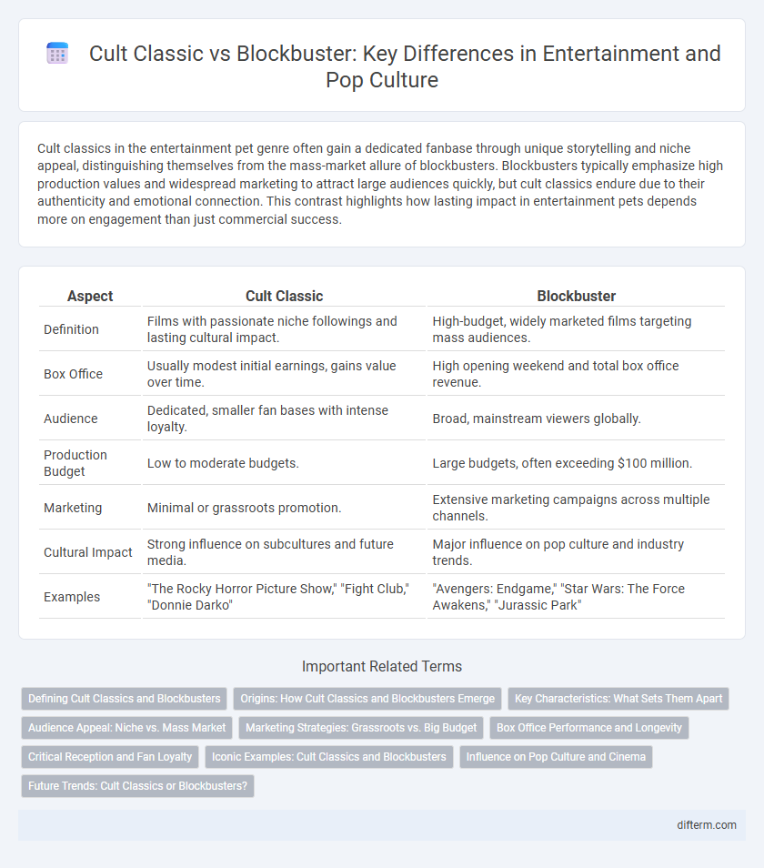 Cult Classic vs Blockbuster: Key Differences in Entertainment and Pop Culture