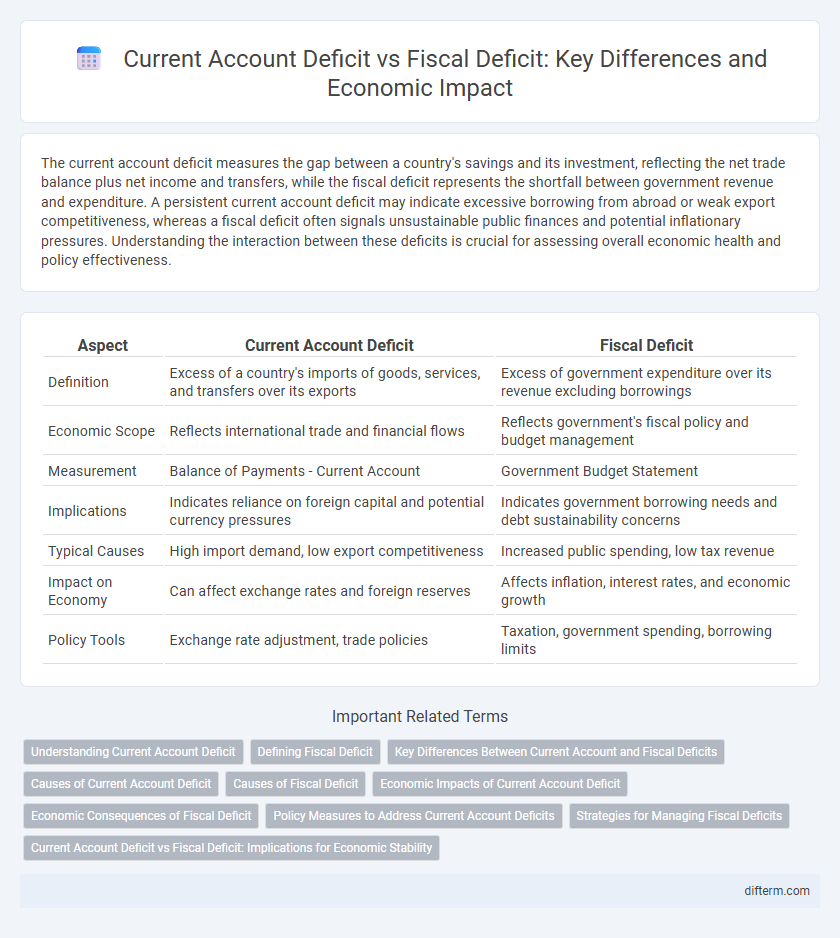 Current Account Deficit vs Fiscal Deficit: Key Differences and Economic Impact