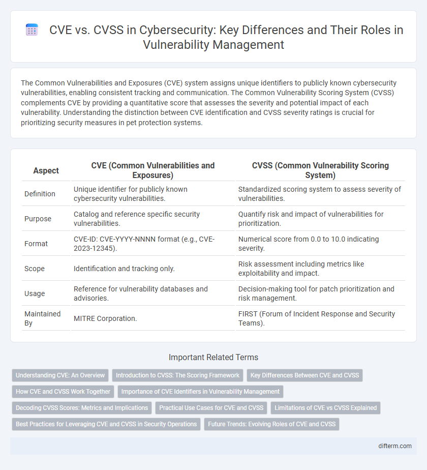 CVE vs. CVSS in Cybersecurity: Key Differences and Their Roles in Vulnerability Management