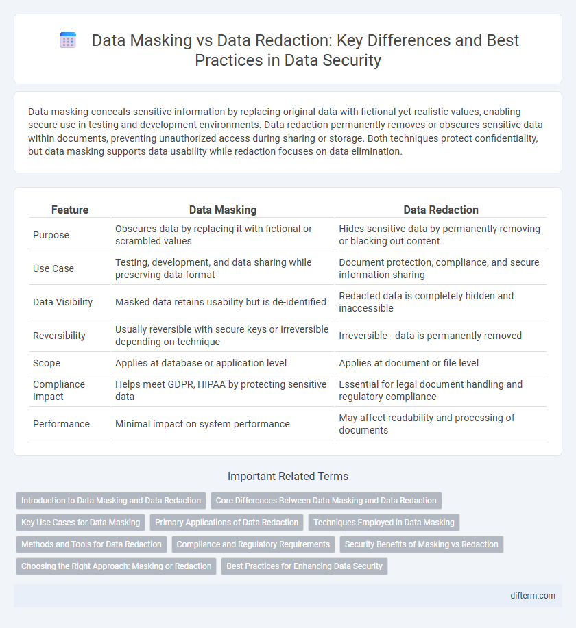 Data Masking vs Data Redaction: Key Differences and Best Practices in Data Security