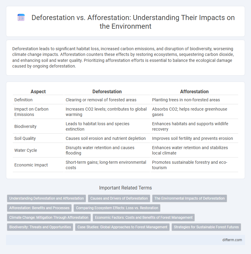 Deforestation vs. Afforestation: Understanding Their Impacts on the Environment