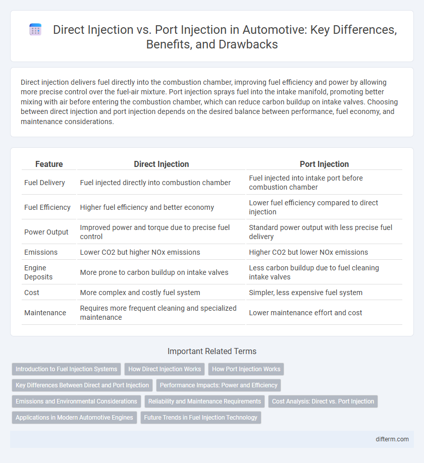 Direct Injection vs. Port Injection in Automotive: Key Differences, Benefits, and Drawbacks