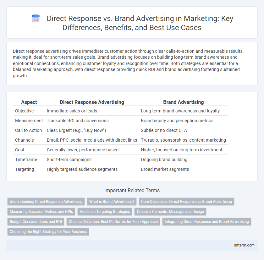 Direct Response vs. Brand Advertising in Marketing: Key Differences, Benefits, and Best Use Cases