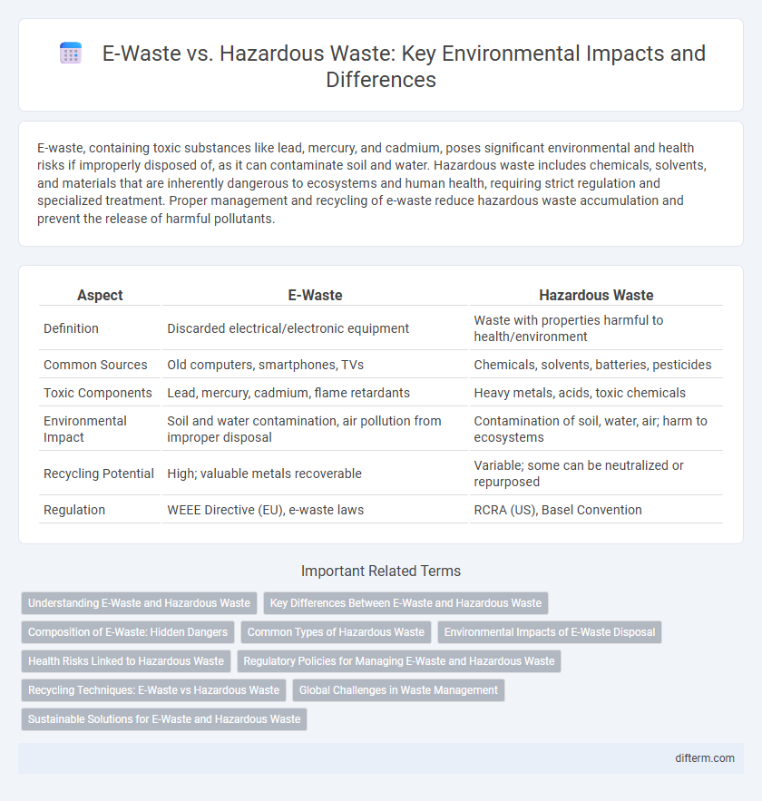 E-Waste vs. Hazardous Waste: Key Environmental Impacts and Differences