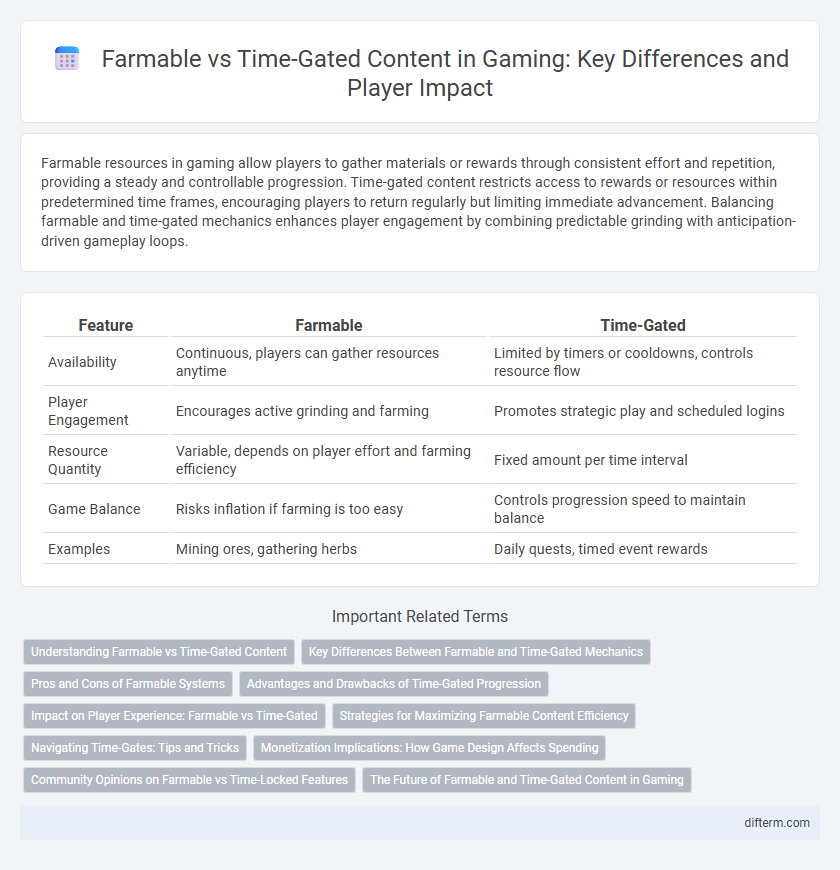 Farmable vs Time-Gated Content in Gaming: Key Differences and Player Impact