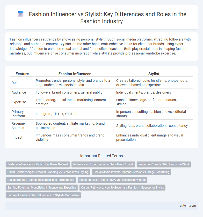 Fashion Influencer vs Stylist: Key Differences and Roles in the Fashion Industry
