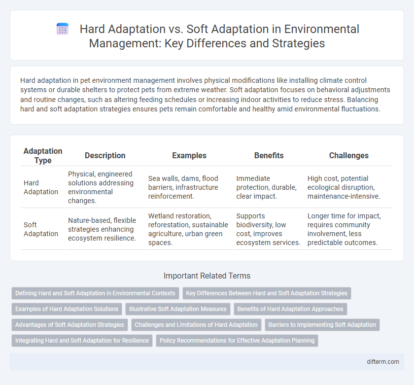 Hard Adaptation vs. Soft Adaptation in Environmental Management: Key Differences and Strategies