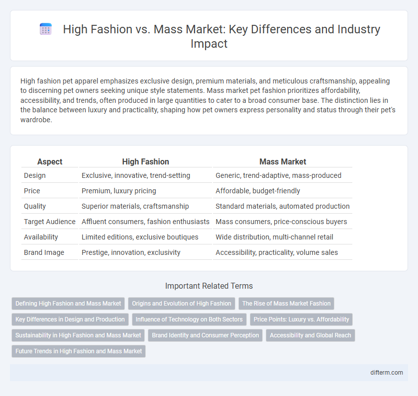 High Fashion vs. Mass Market: Key Differences and Industry Impact