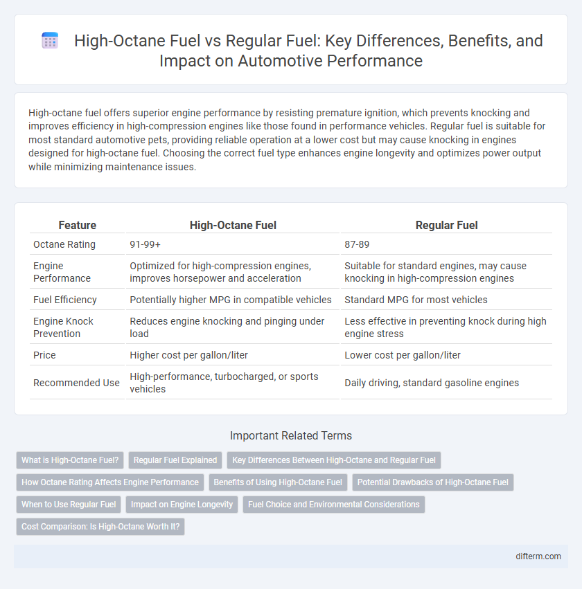 High-Octane Fuel vs Regular Fuel: Key Differences, Benefits, and Impact on Automotive Performance