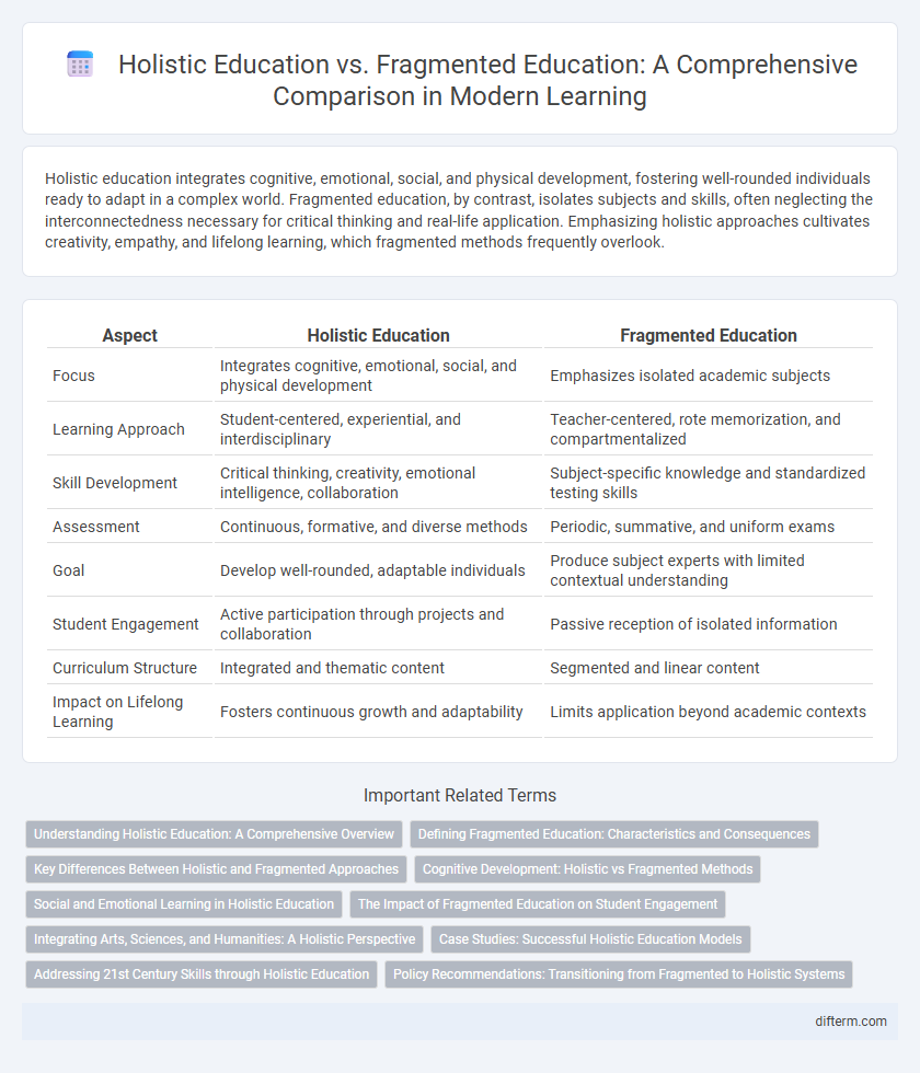 Holistic Education vs. Fragmented Education: A Comprehensive Comparison in Modern Learning