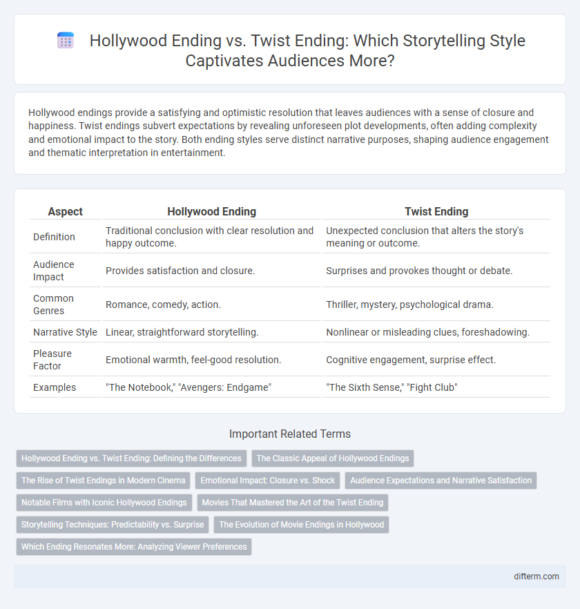 Hollywood Ending vs. Twist Ending: Which Storytelling Style Captivates Audiences More?