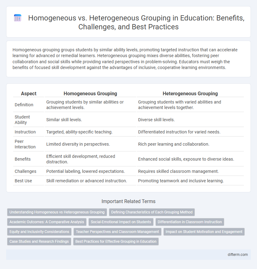 Homogeneous vs. Heterogeneous Grouping in Education: Benefits, Challenges, and Best Practices