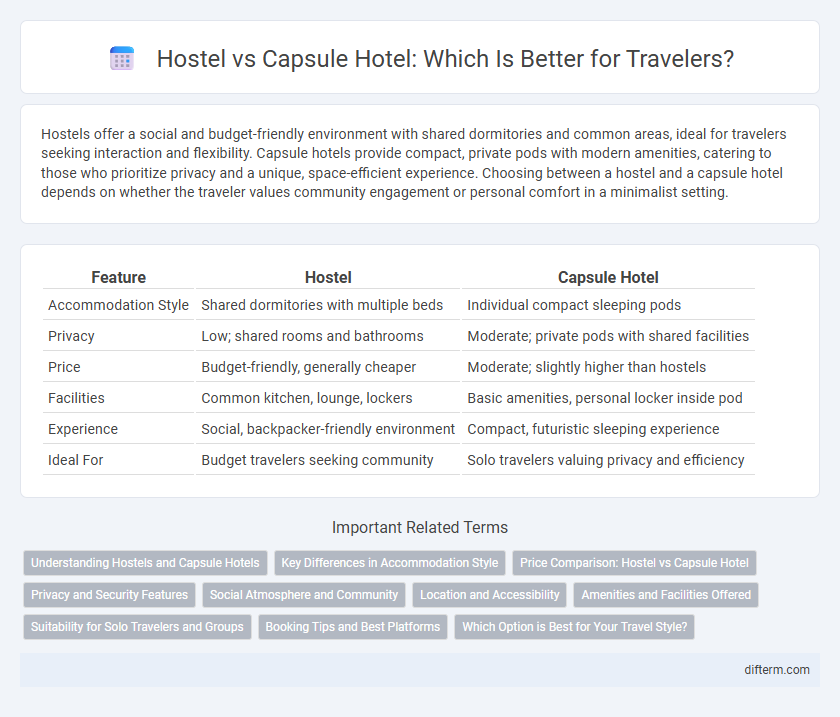 Hostel vs Capsule Hotel: Which Is Better for Travelers?