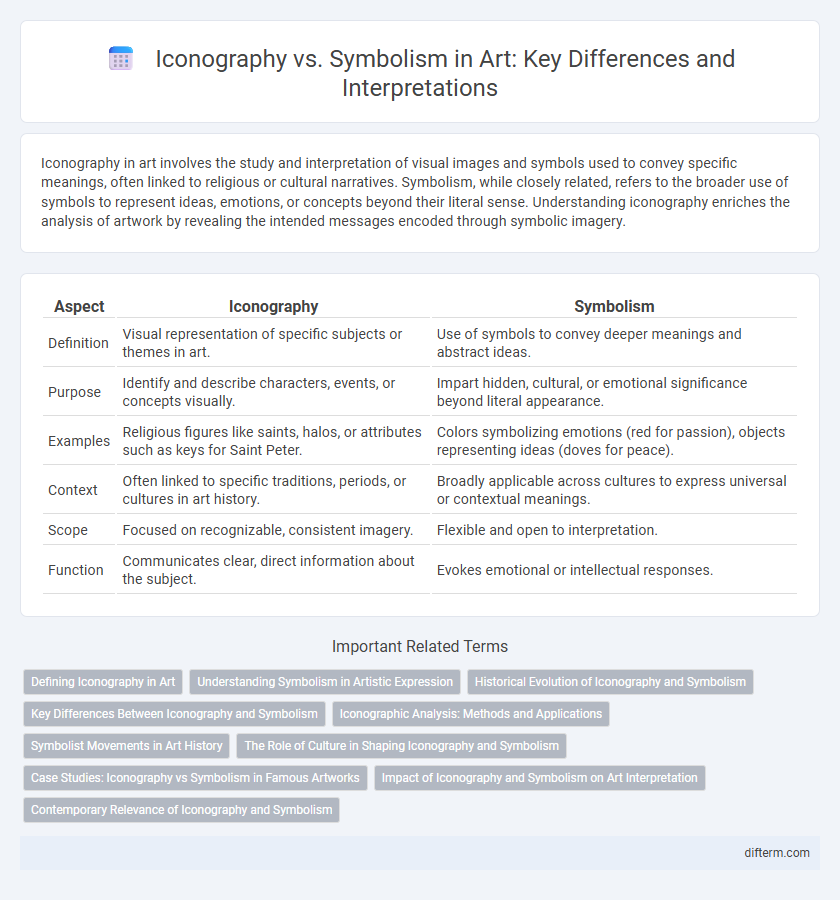Iconography vs. Symbolism in Art: Key Differences and Interpretations