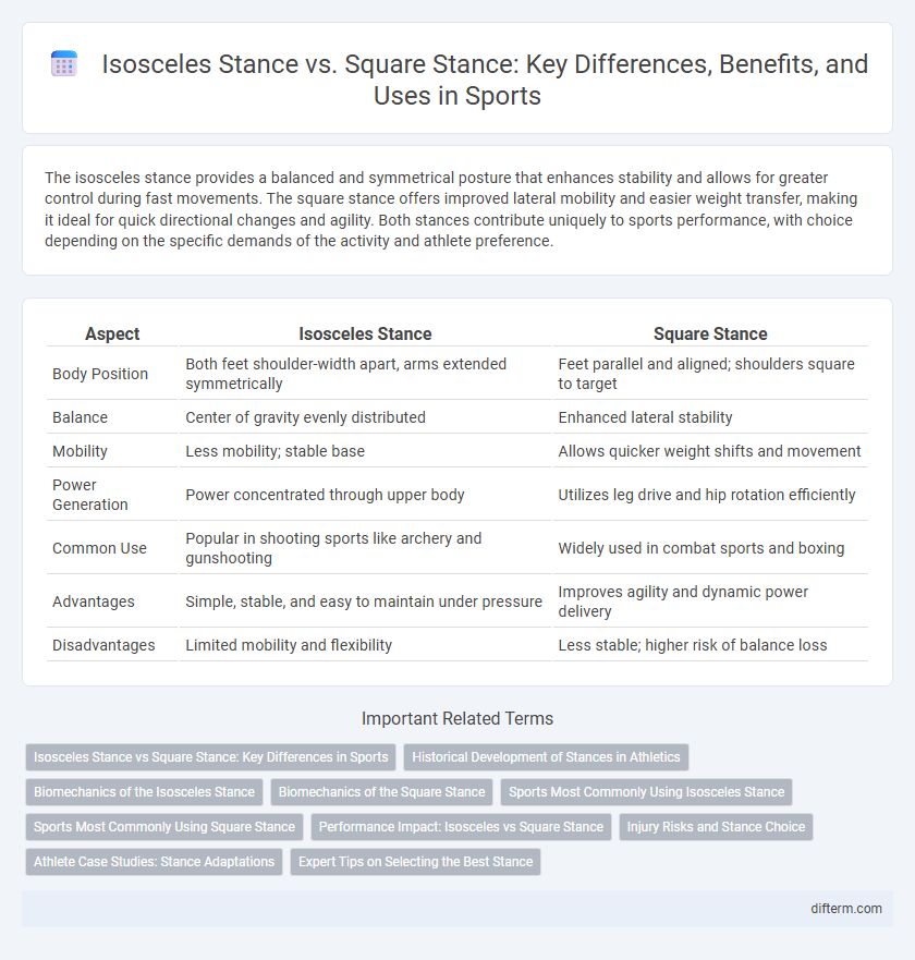 Isosceles Stance vs. Square Stance: Key Differences, Benefits, and Uses in Sports