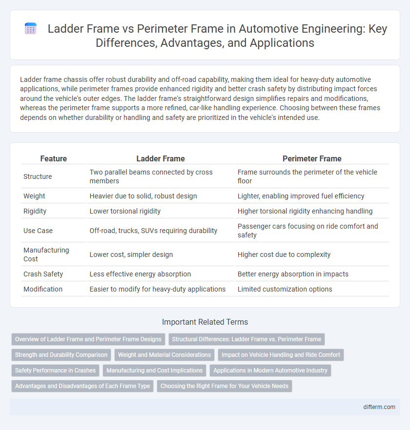 Ladder Frame vs Perimeter Frame in Automotive Engineering: Key Differences, Advantages, and Applications
