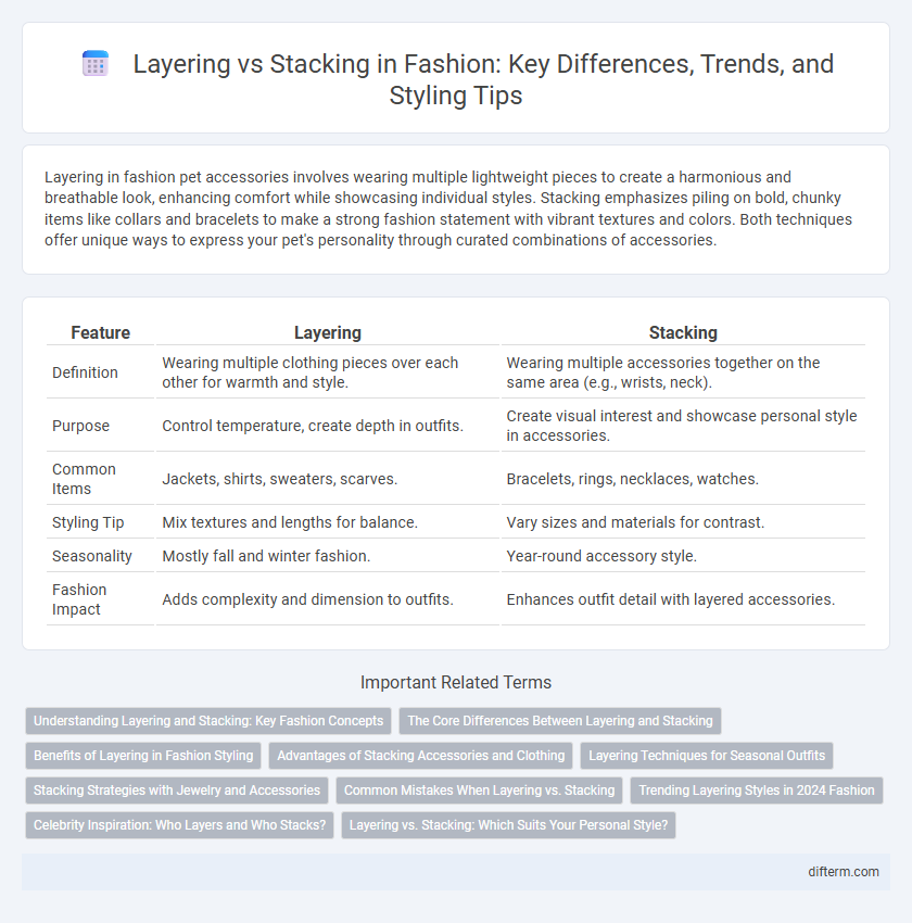 Layering vs Stacking in Fashion: Key Differences, Trends, and Styling Tips