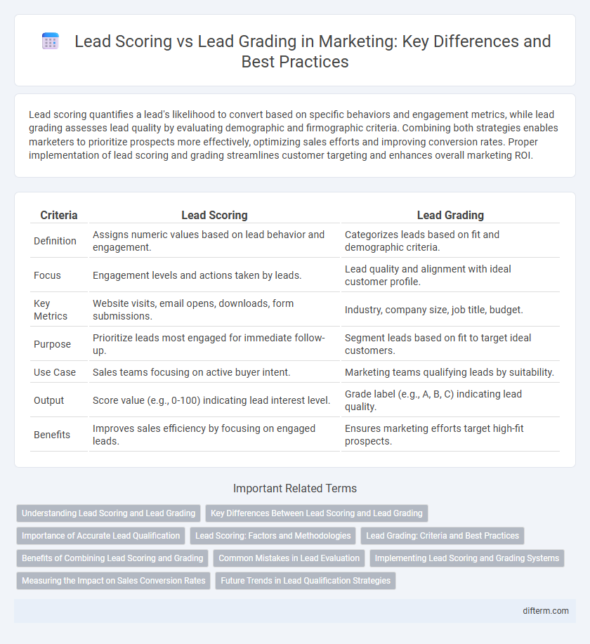 Lead Scoring vs Lead Grading in Marketing: Key Differences and Best Practices