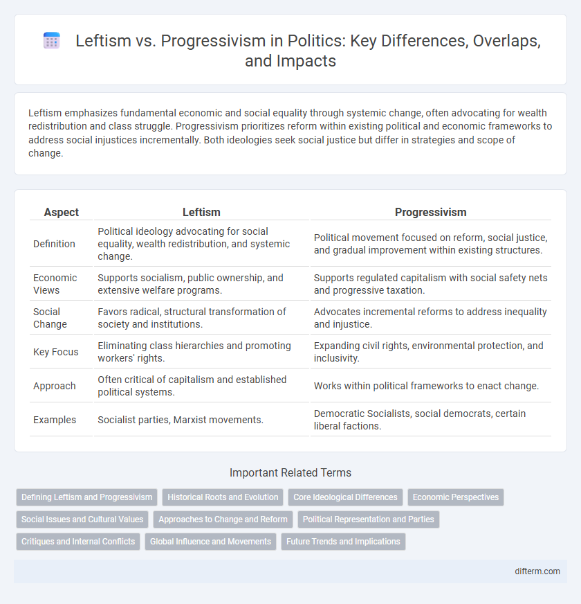 Leftism vs. Progressivism in Politics: Key Differences, Overlaps, and Impacts