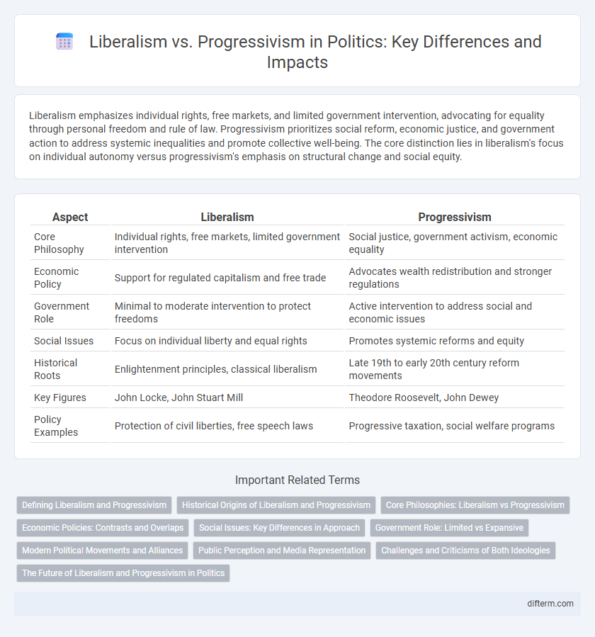 Liberalism vs. Progressivism in Politics: Key Differences and Impacts
