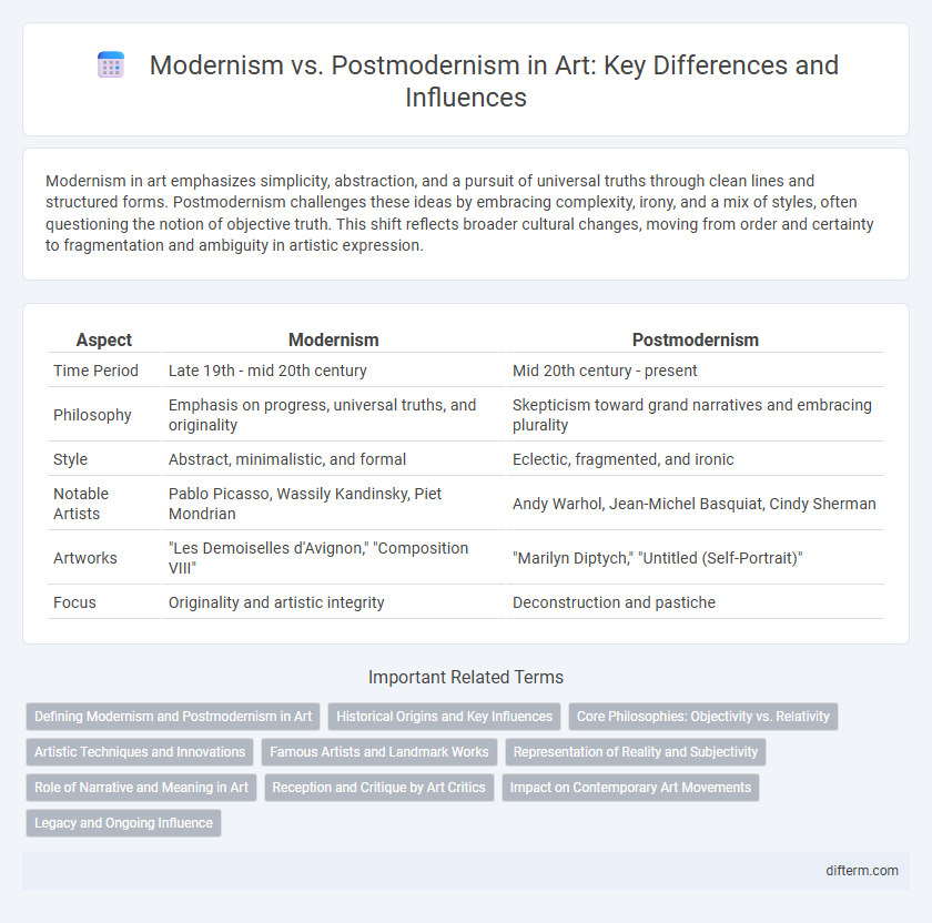 Modernism vs. Postmodernism in Art: Key Differences and Influences