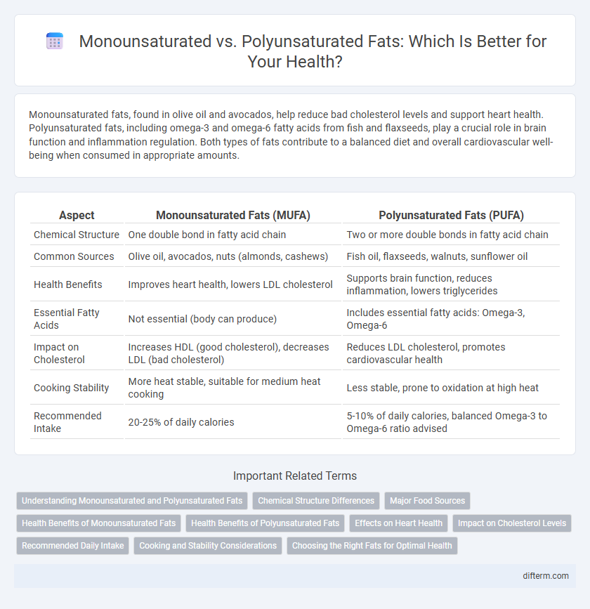 Monounsaturated vs. Polyunsaturated Fats: Which Is Better for Your Health?