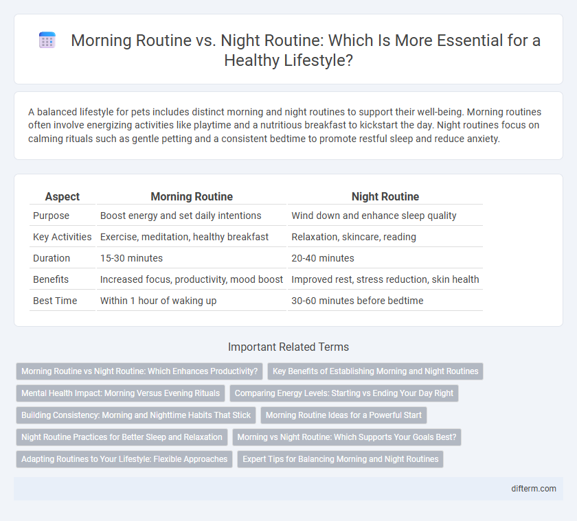 Morning Routine vs. Night Routine: Which Is More Essential for a Healthy Lifestyle?
