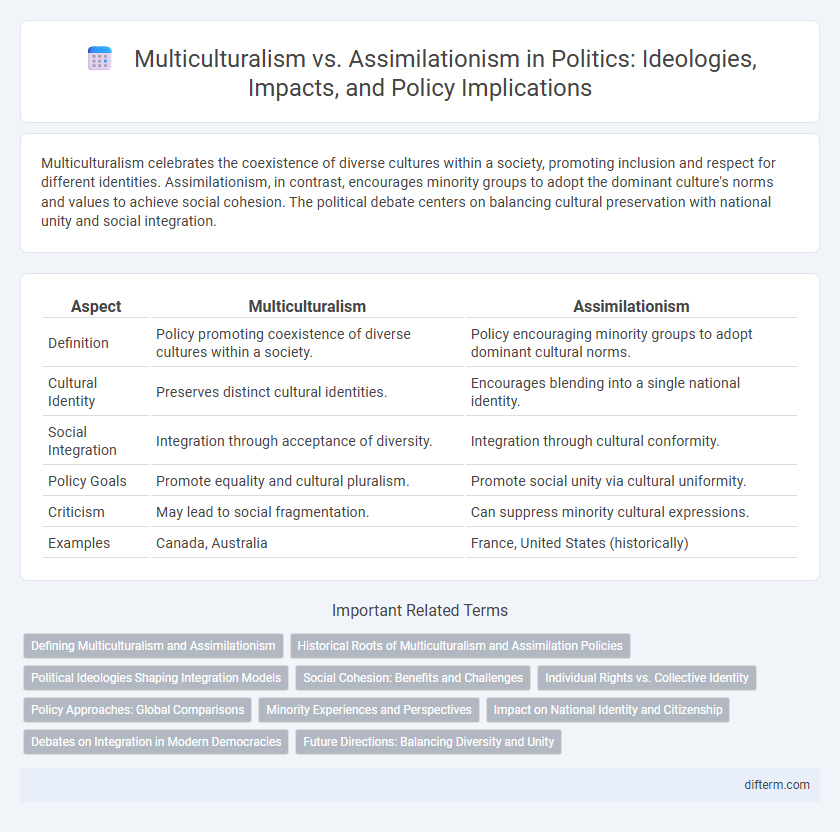 Multiculturalism vs. Assimilationism in Politics: Ideologies, Impacts, and Policy Implications