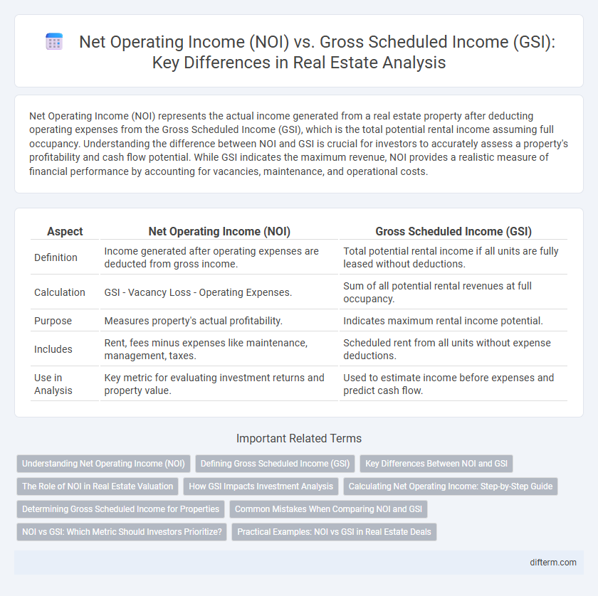 Net Operating Income (NOI) vs. Gross Scheduled Income (GSI): Key Differences in Real Estate Analysis