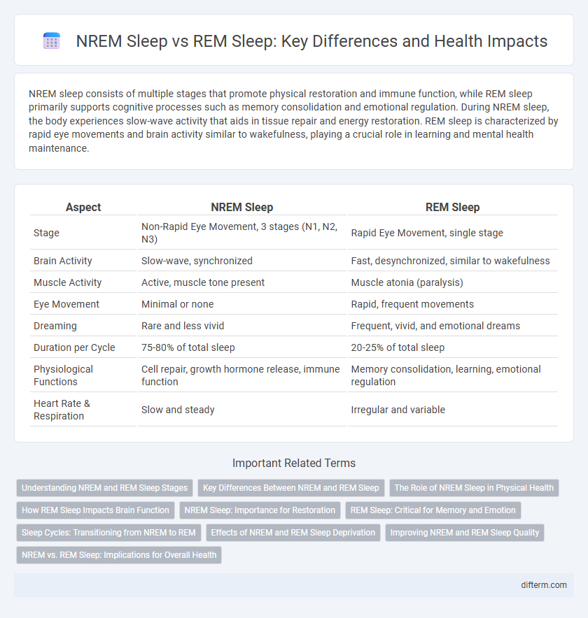 NREM Sleep vs REM Sleep: Key Differences and Health Impacts