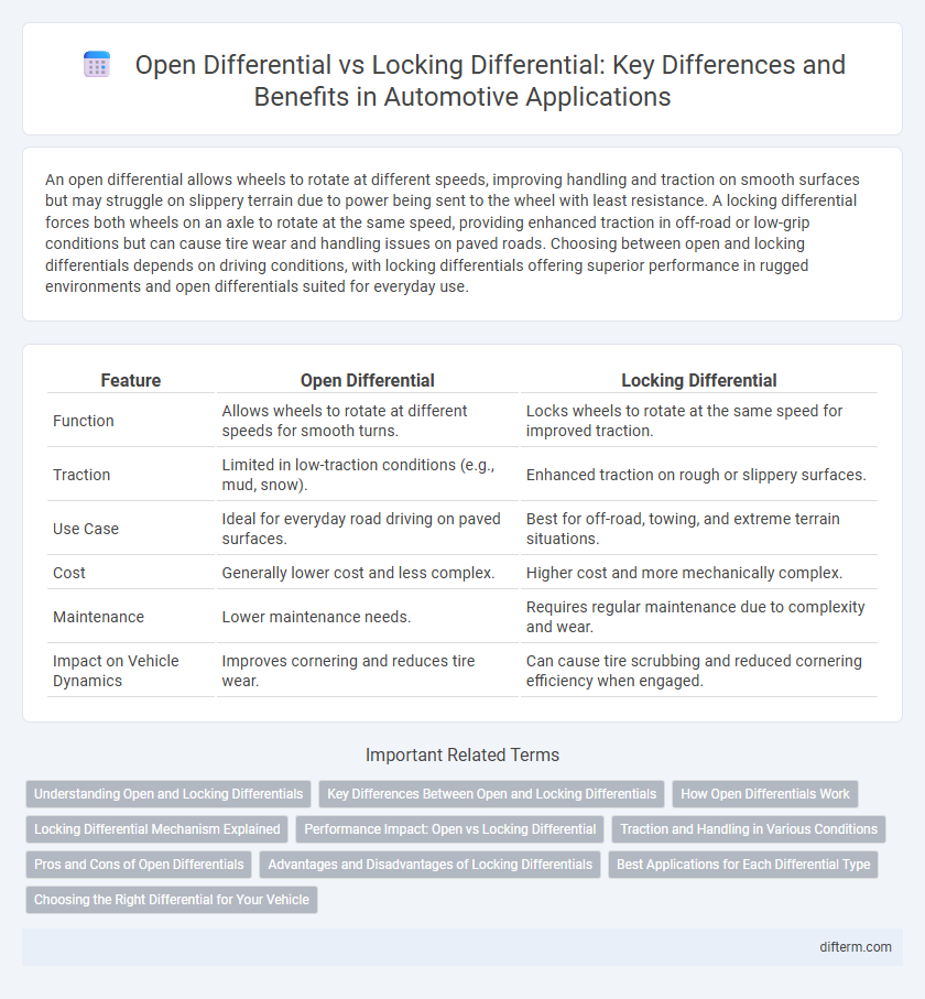 Open Differential vs Locking Differential: Key Differences and Benefits in Automotive Applications