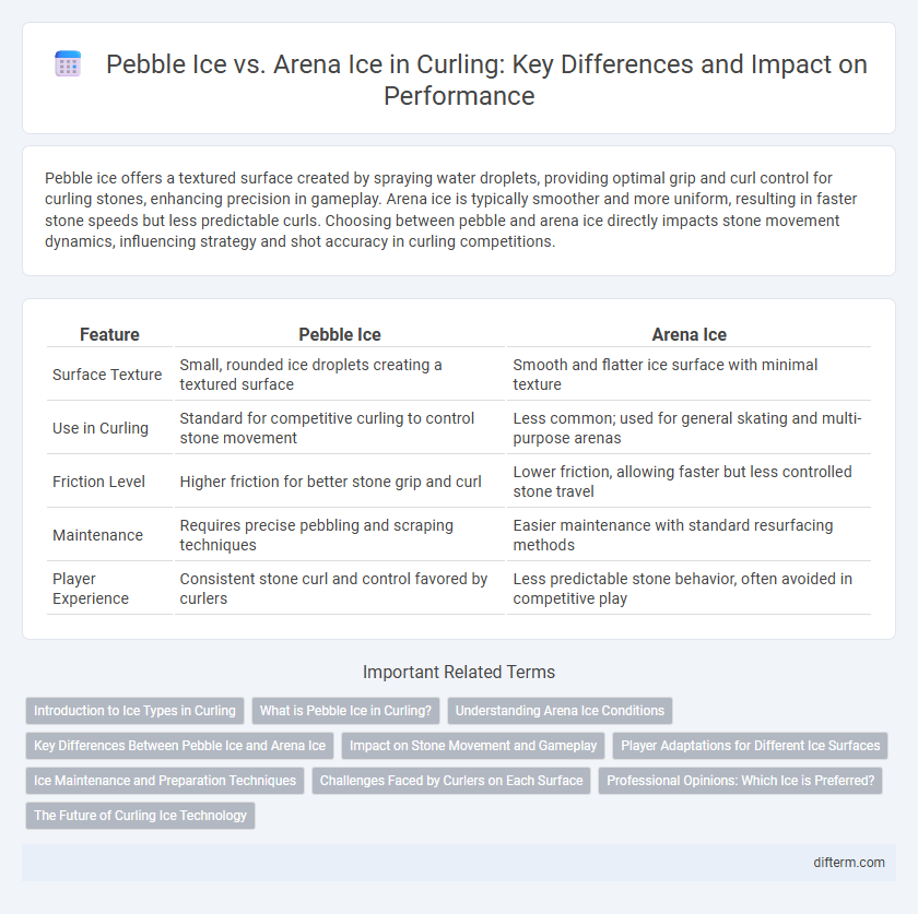 Pebble Ice vs. Arena Ice in Curling: Key Differences and Impact on Performance