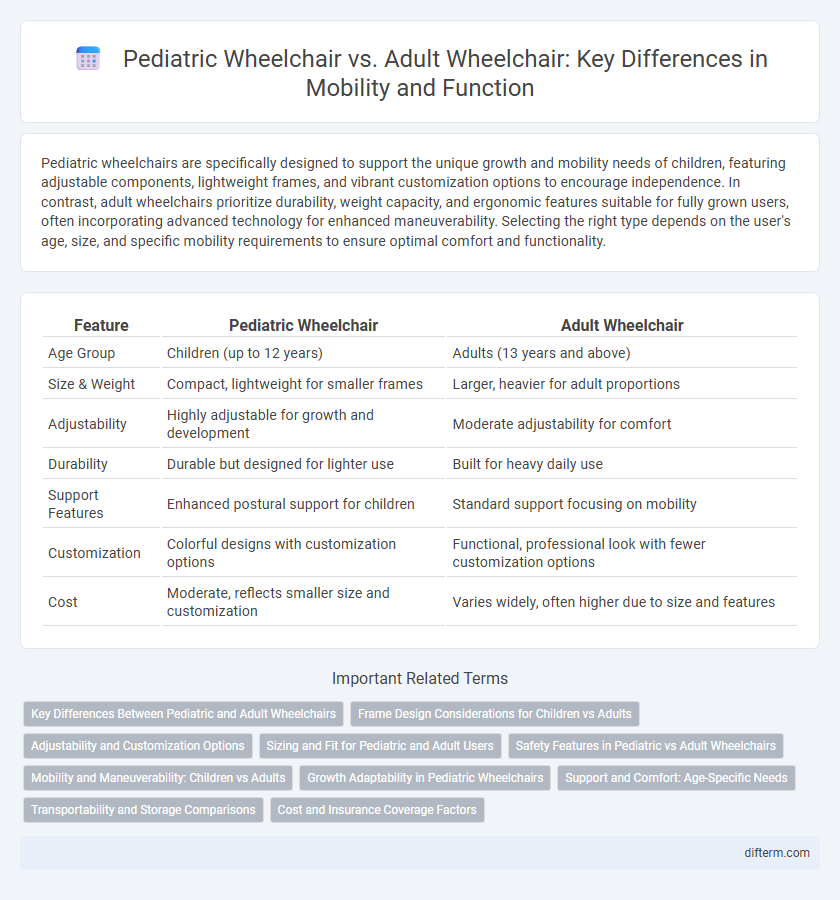 Pediatric Wheelchair vs. Adult Wheelchair: Key Differences in Mobility and Function