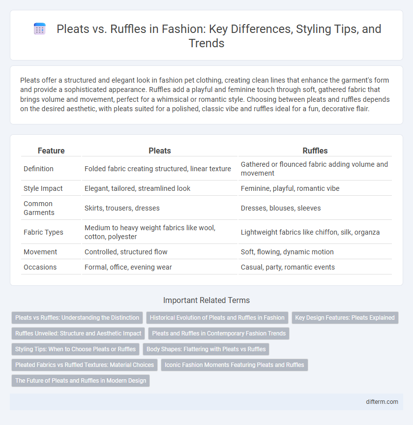 Pleats vs. Ruffles in Fashion: Key Differences, Styling Tips, and Trends