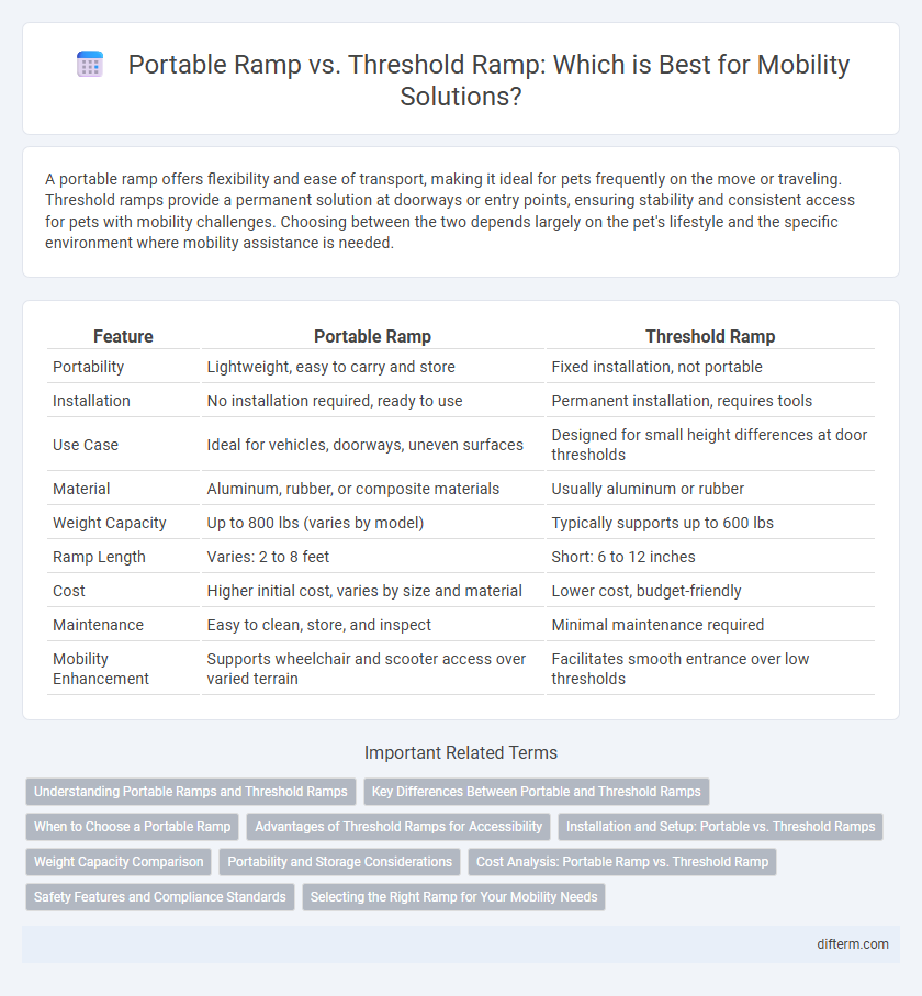 Portable Ramp vs. Threshold Ramp: Which is Best for Mobility Solutions?