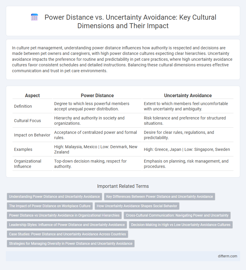 Power Distance vs. Uncertainty Avoidance: Key Cultural Dimensions and Their Impact