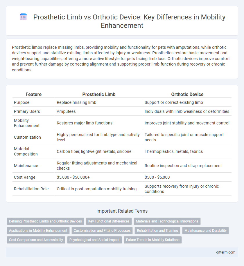 Prosthetic Limb vs Orthotic Device: Key Differences in Mobility Enhancement