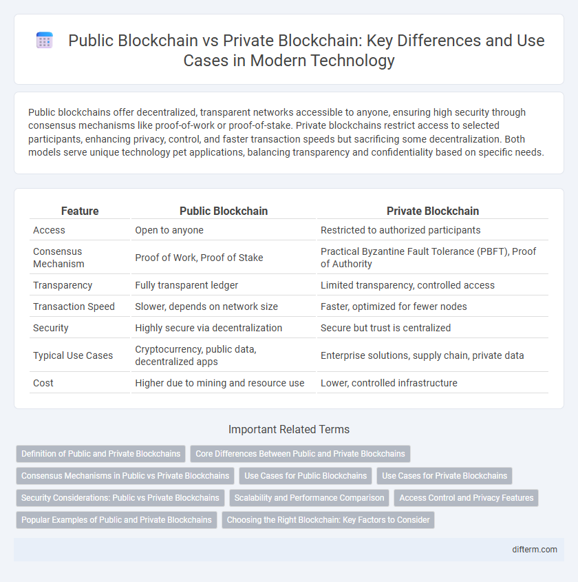 Public Blockchain vs Private Blockchain: Key Differences and Use Cases in Modern Technology