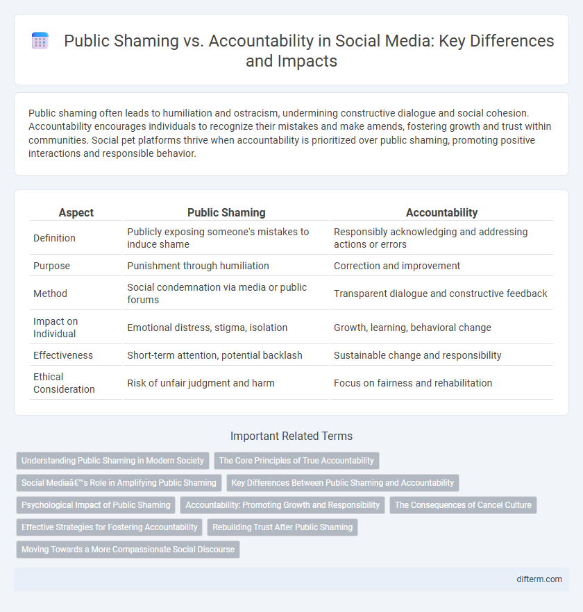 Public Shaming vs. Accountability in Social Media: Key Differences and Impacts