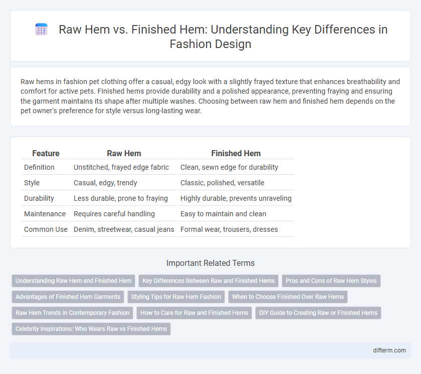 Raw Hem vs. Finished Hem: Understanding Key Differences in Fashion Design