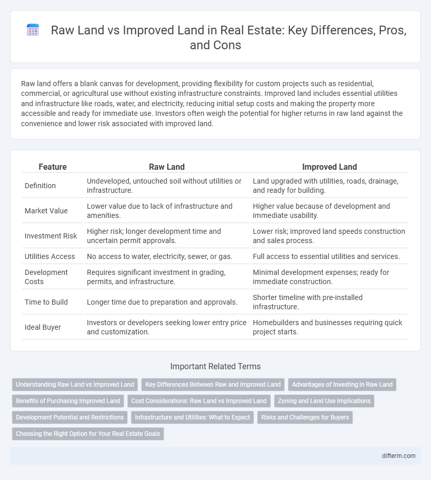 Raw Land vs Improved Land in Real Estate: Key Differences, Pros, and Cons