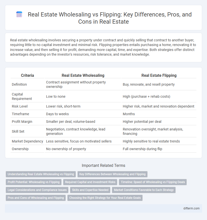 Real Estate Wholesaling vs Flipping: Key Differences, Pros, and Cons in Real Estate