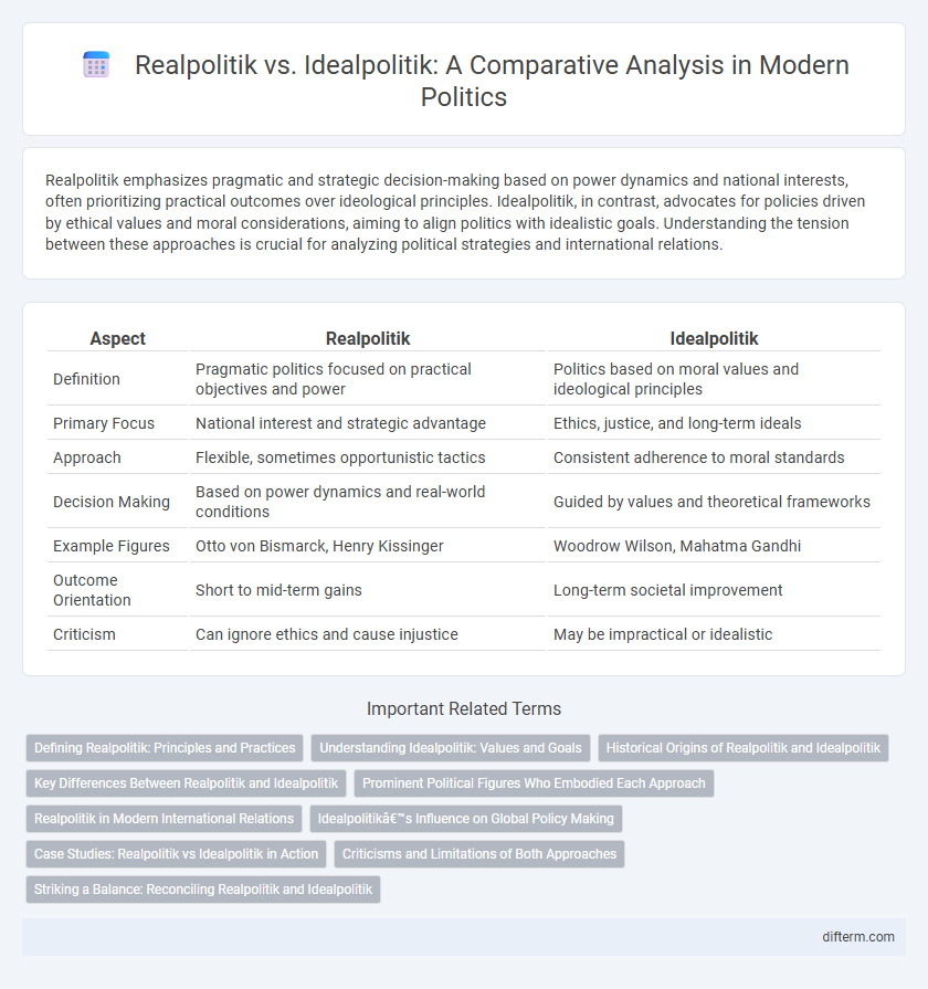 Realpolitik vs. Idealpolitik: A Comparative Analysis in Modern Politics