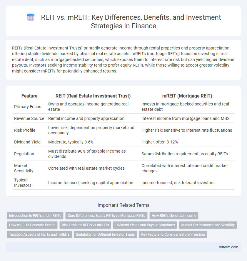 REIT vs. mREIT: Key Differences, Benefits, and Investment Strategies in Finance