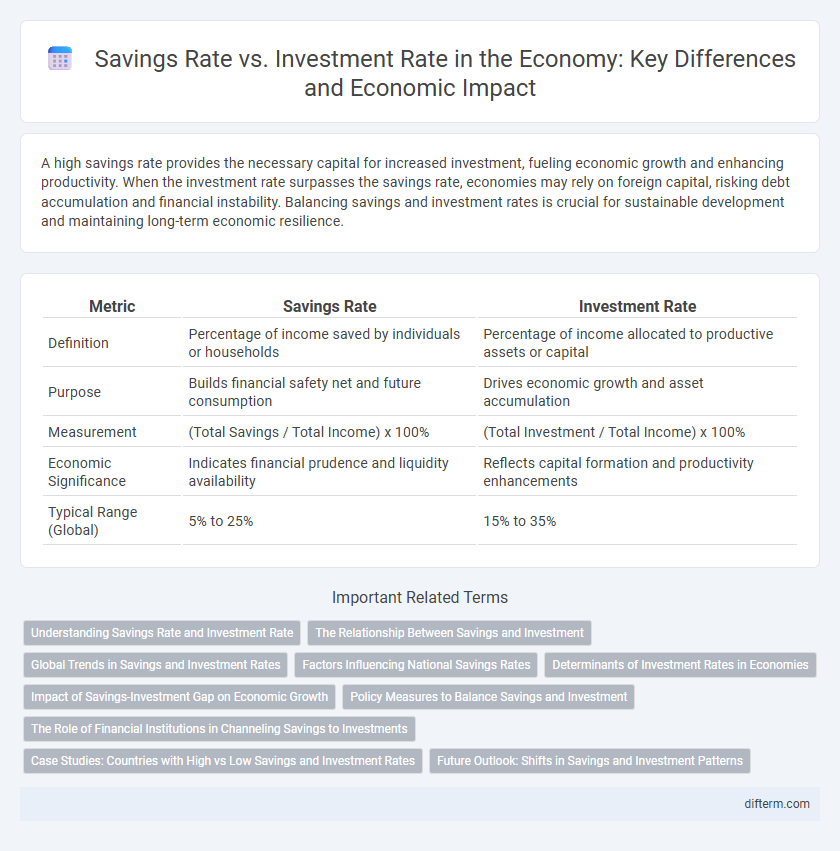 Savings Rate vs. Investment Rate in the Economy: Key Differences and Economic Impact