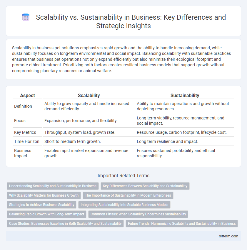 Scalability vs. Sustainability in Business: Key Differences and Strategic Insights
