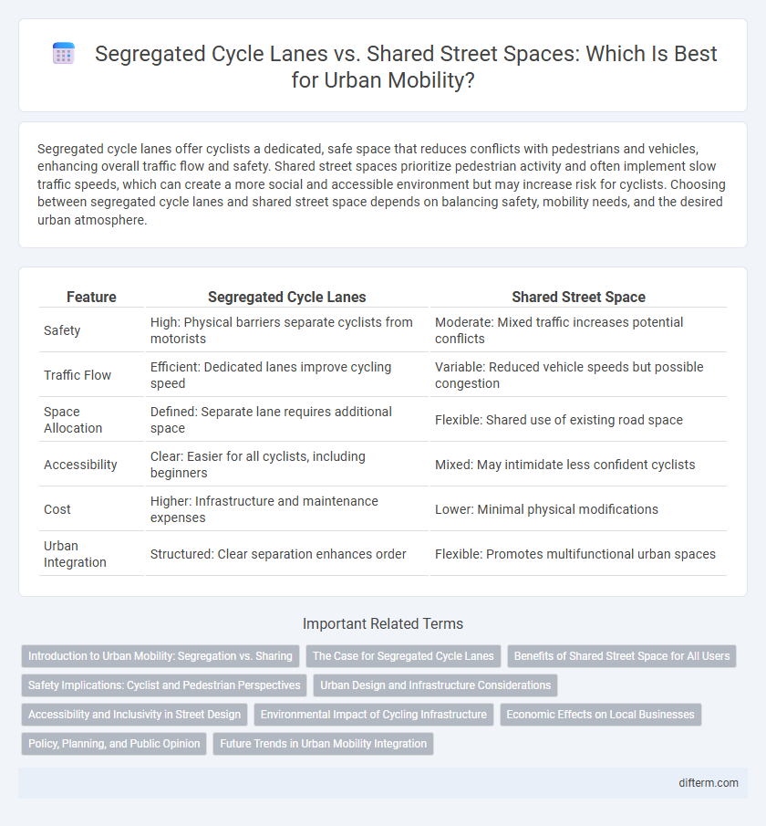 Segregated Cycle Lanes vs. Shared Street Spaces: Which Is Best for Urban Mobility?